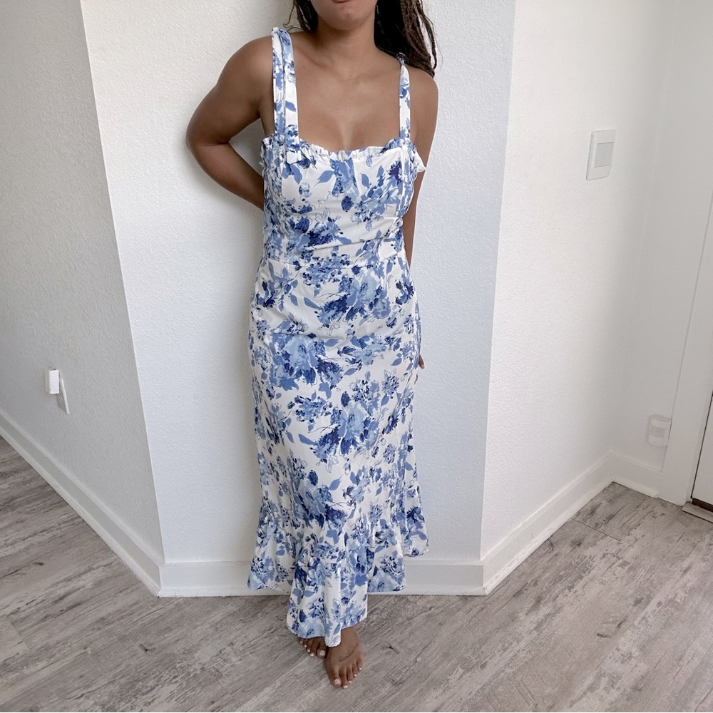 Blue Floral Dress